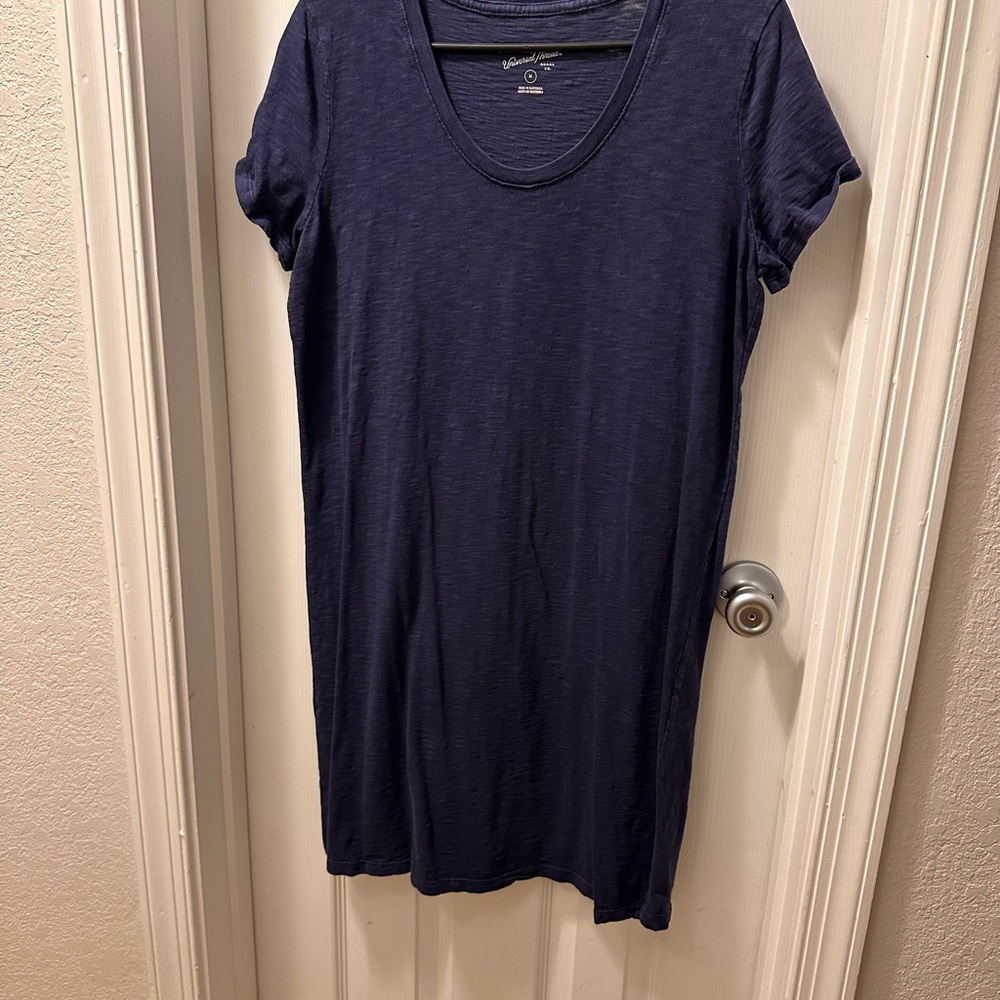 Navy Blue Women's T-shirt dress